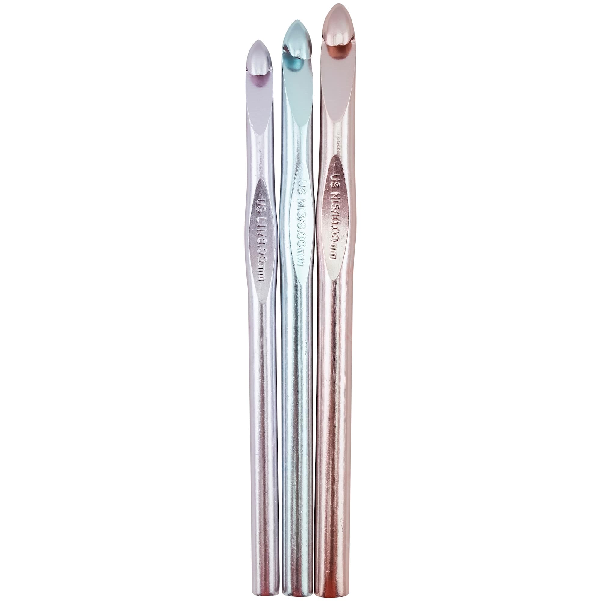 Susan Bates® Silvalume® Aluminum Crochet Hook Set, L11-N15
